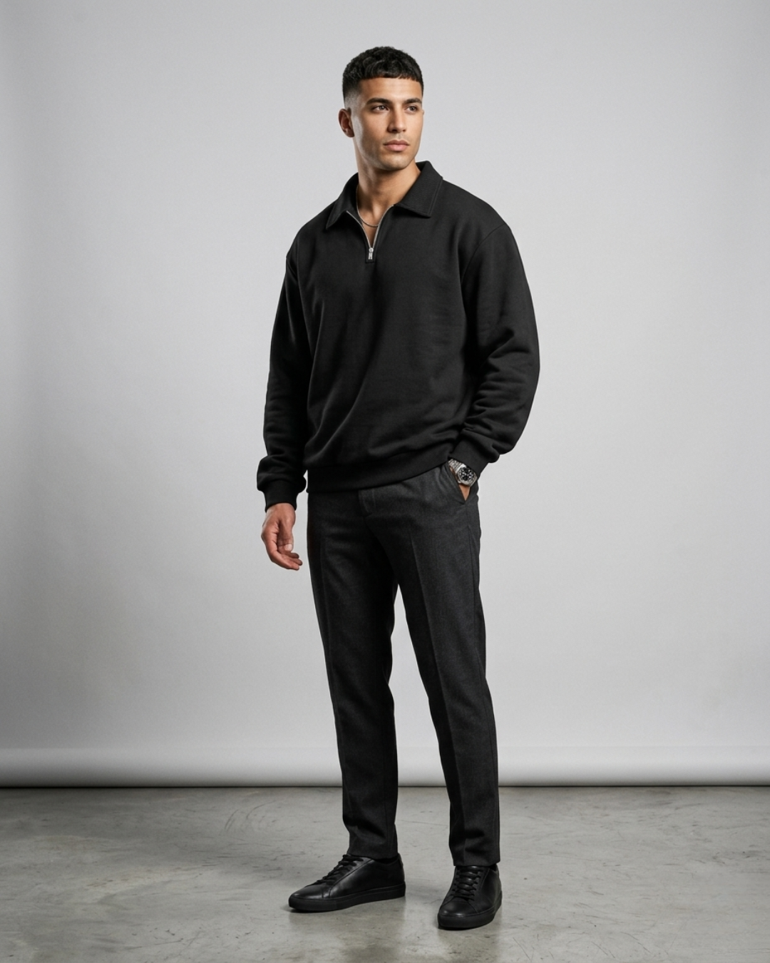 HALF ZIPPER LONG SLEEVE