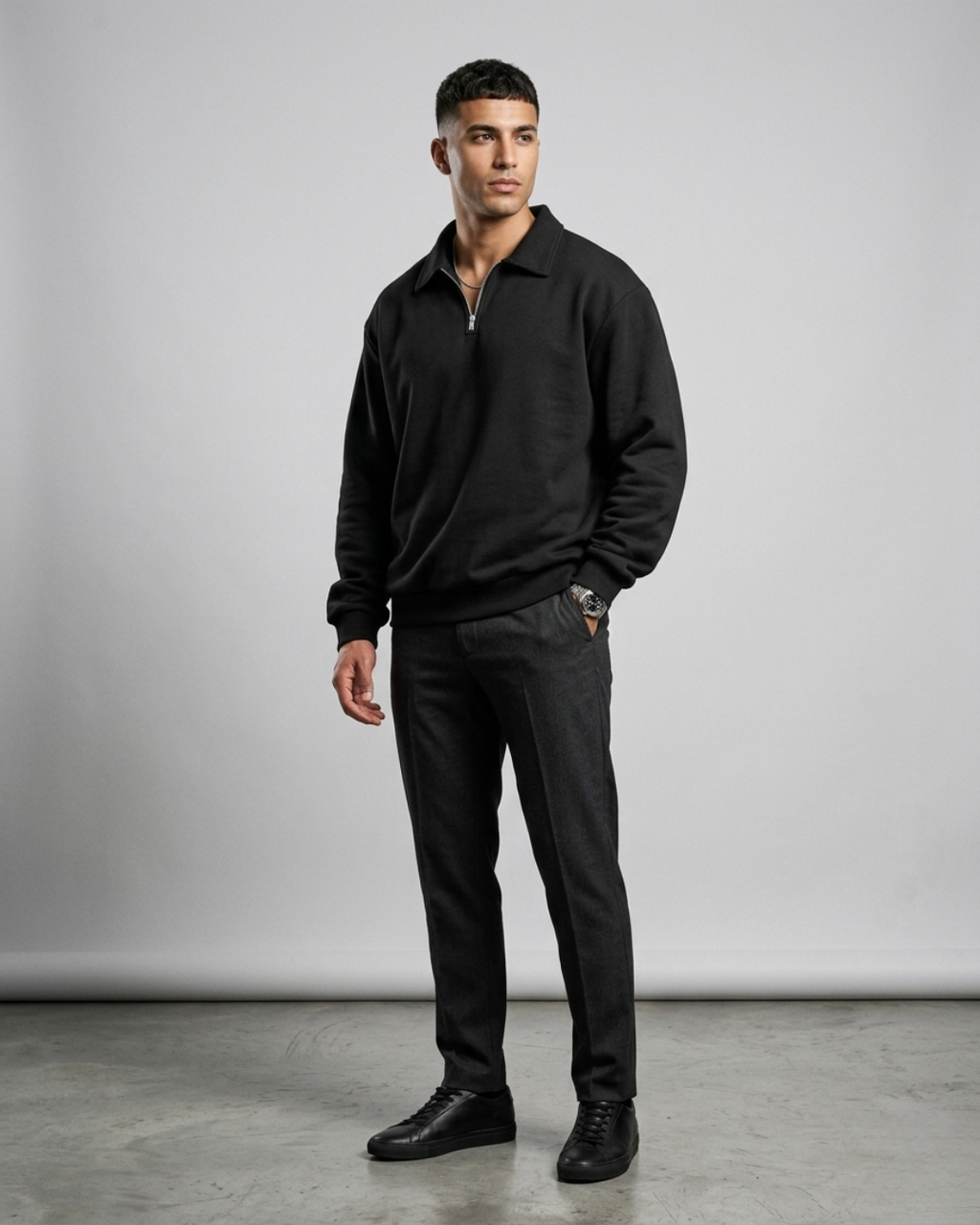 HALF ZIPPER LONG SLEEVE