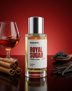 ROYAL SUGAR SIGMAN perfume bottle, sweet gourmand vanilla unisex fragrance